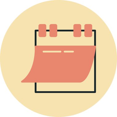 Kolayca değiştirebilen ve düzenleyebilen takvim anımsatıcı izole vektör simgesi