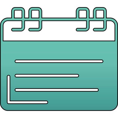 Kişisel ve ticari kullanım için vektör takvimi simgesi.