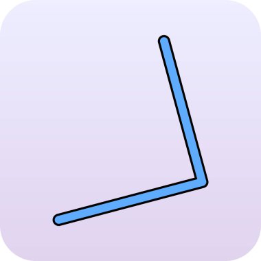 Beyaz arkaplanda mavi ok simgesi