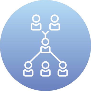 Ağ simgesinin vektör illüstrasyonu