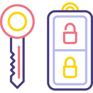 Kilit simgesi. Basit tasarım