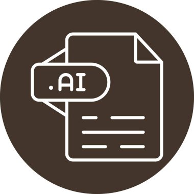 Yapay zeka dosyası soyut arkaplanda izole edildi