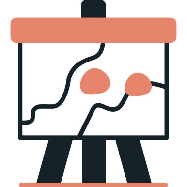 iş sunumu, illüstrasyon, beyaz arkaplan üzerindeki vektör.