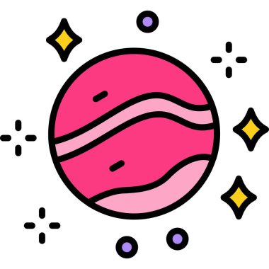 Gezegen ikonu. özet gezegen vektör simgesi izole edildi