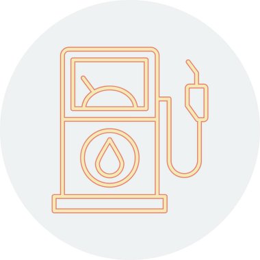 Gaz pompası kutsal kişilerin resmi, vektör çizim