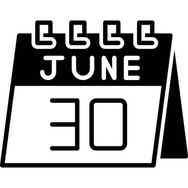 Takvim Haziran simgesi tasarımı