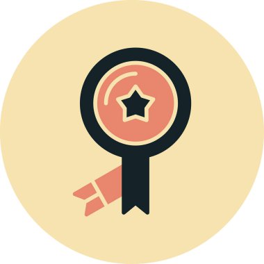 Rozet. Web simgesi basit illüstrasyon