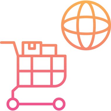 Bir kamyon simgesinin vektör çizimi