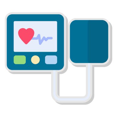 Kalp monitörü vektör simgesi
