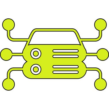 araba simgesi vektör illüstrasyonu