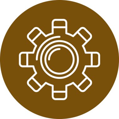 dişli simgesi vektör illüstrasyonu