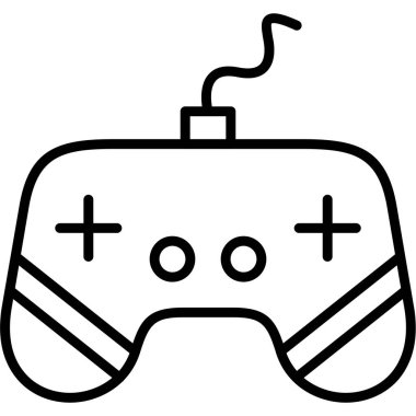 Oyun joystick simgesi, özet biçimi