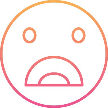 kızgın emoji yüz simgesi düz stil