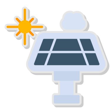 Panel simgesi. vektör illüstrasyonu