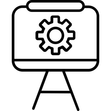 iş konsepti tasarım ikonu vektör çizimi