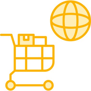 Genel lojistik simgesi ana hat biçiminde