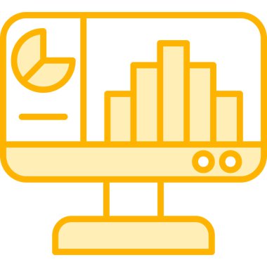 analitik grafik grafik simgesi ana hat biçiminde