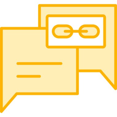 sohbet simgesi ile konuşma balonu