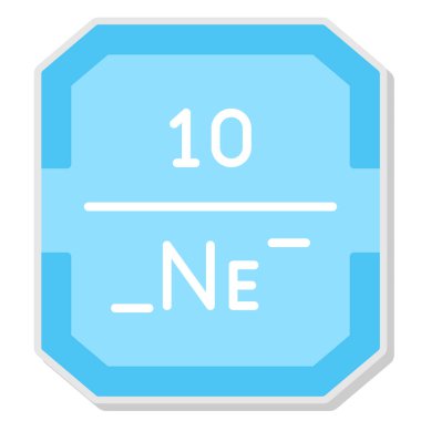 Kimyasal simge vektör çizimi