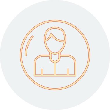 Modern insan simgesinin vektör illüstrasyonu