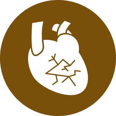 Bir kalp simgesinin vektör illüstrasyonu