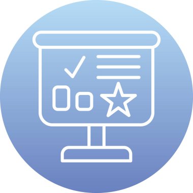 Pano simgesinin vektör illüstrasyonu