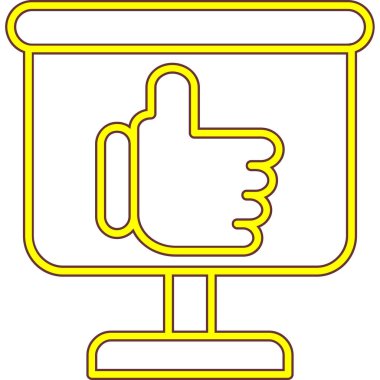 El işaretçisi simgesi, vektör illüstrasyonu