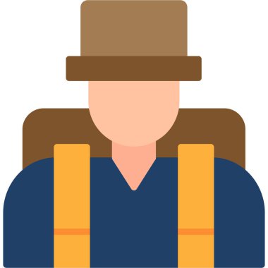 avatar adam simgesi düz stil