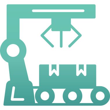 Fabrika simgesi vektör illüstrasyonu