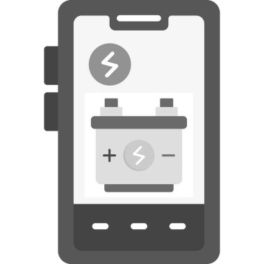 Mobil pil vektör simgesi