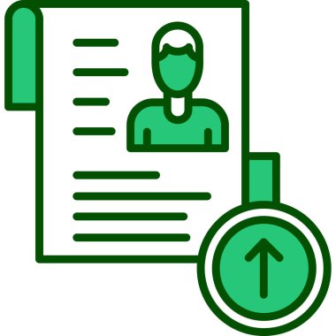 Bir kişi simgesinin vektör illüstrasyonu