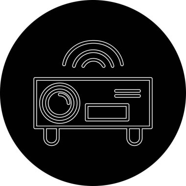 Radyo simgesinin vektör illüstrasyonu