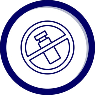 İşaret simgesi yok, vektör illüstrasyonu