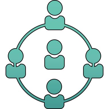 şebeke. Web simgesi basit illüstrasyon