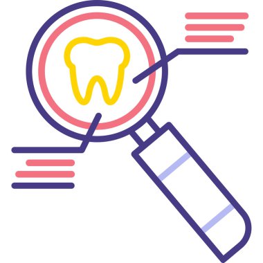 Diş Bakımı simge vektör çizim