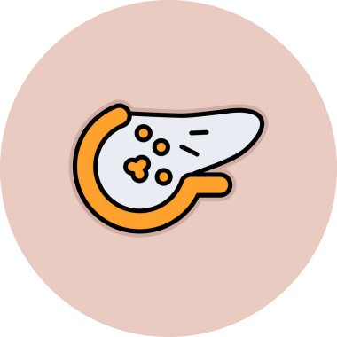 Bir hapın çizgi film ikonunun vektör çizimi