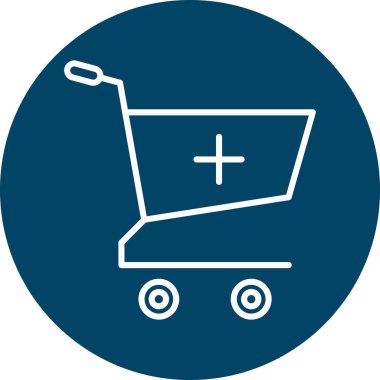 Alışveriş arabası ikonu. vektör biçimi