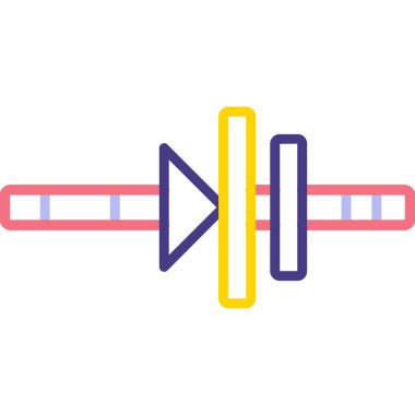 Müzik simgesinin vektör illüstrasyonu