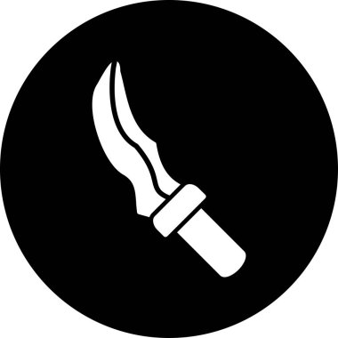 Bıçak simgesinin vektör illüstrasyonu