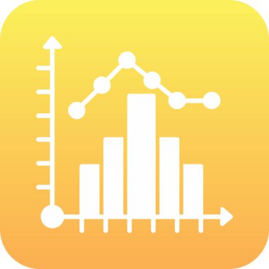 grafik grafik simgesi dijital sarı