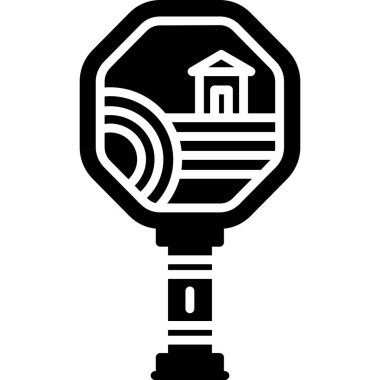 yapı konumu pin simgesi ana hat biçiminde