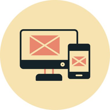 e- posta iletisi vektör illüstrasyonu