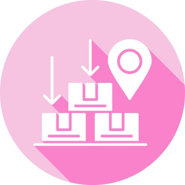 Harita. Web simgesi basit illüstrasyon