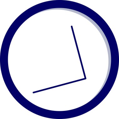 Mavi daire simgesinin vektör illüstrasyonu