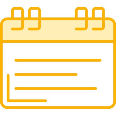 Takvim. Web simgesi basit illüstrasyon