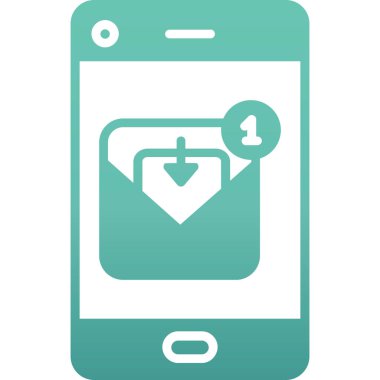 Kalp sembollü akıllı telefon