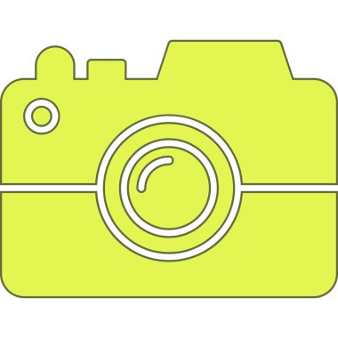 kamera simgesi vektör illüstrasyonu