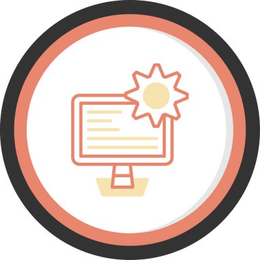 Modern bir simgenin vektör illüstrasyonu