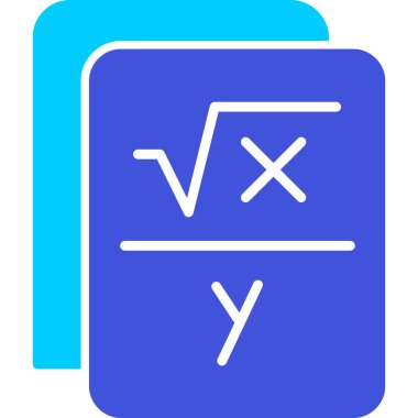Matematik simgesi, modern tasarım illüstrasyonu