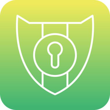 Kişisel ve ticari kullanım için kalkan vektör simgesi simgesi vektör çizimi..